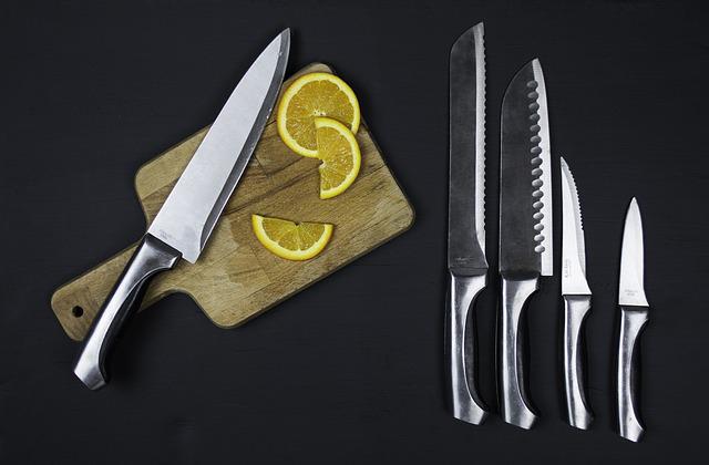 Les differents types de couteaux de table et de cuisine